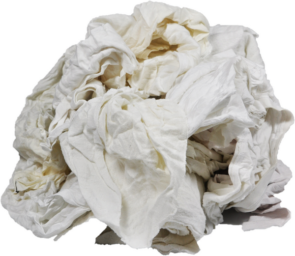 600 KG Putzlappen TRIKOT Weiss - Palette 60x10 KG 600 KG Putzlappen TRIKOT Weiss - Palette 60x10 KG
