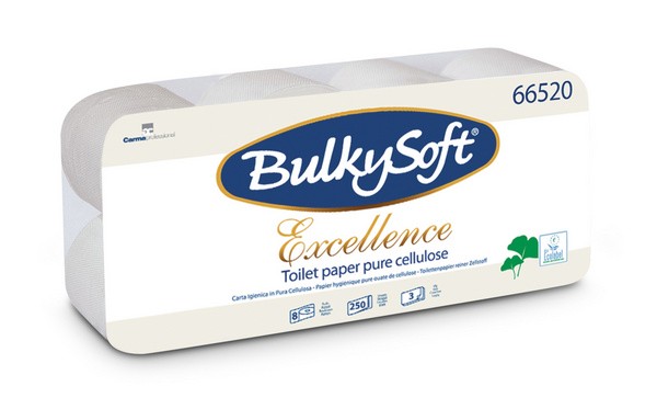 BulkySoft® WC-Papier Excellence 3-lagig 250 Blatt 66520 8018426665200
