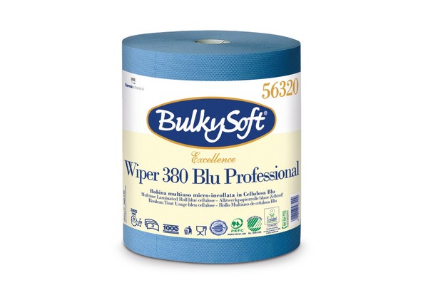 BulkySoft® Industrierolle Blau Zellstoff 3 | 1000 56320 8018426563209