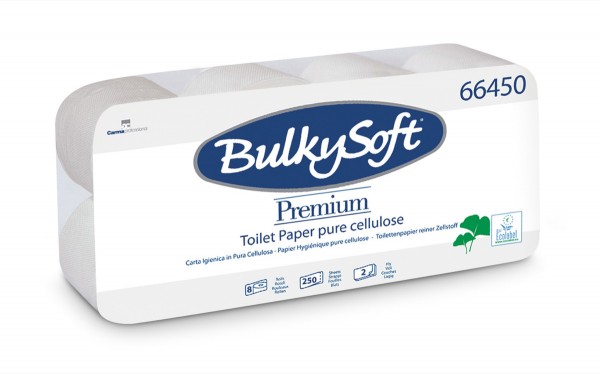 BulkySoft® WC-Papier Premium 2-lagig 250 Blatt 66450 8018426004610